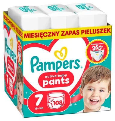 Produktbild von Pampers Pants Active Baby Größe 7 (ab 15 kg) 108 Stück