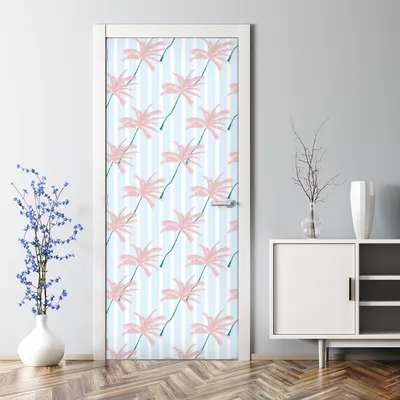 Produktbild von Dekorative Türtapete Türposter selbstklebend Klebefolie Topfkakteen 70 x 200 cm