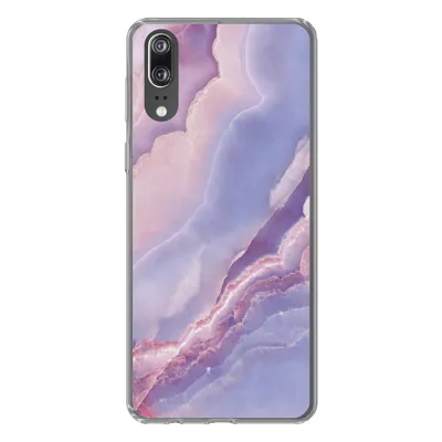 Produktbild von MuchoWow® Handyhülle Schutzhülle Hülle für Huawei P20 Kalkstein - Naturstein - Mineralien Silikon Softcase Handy Hülle - Hardcover