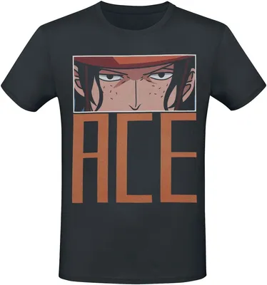 Produktbild von One Piece T-Shirt Herren Ace - Eyes schwarz XL