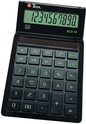 Produktbild von Taschenrechner ECO 10 10-stellig Solar schwarz