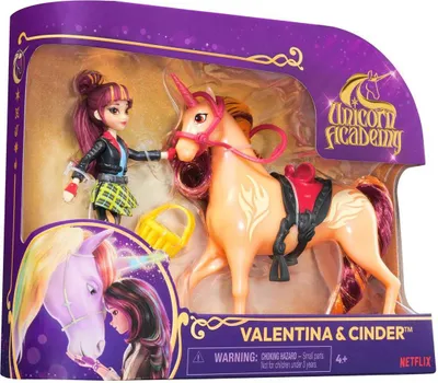Produktbild von Spin Master Unicorn Academy Small Doll & Unicorn Valentina & Cinder