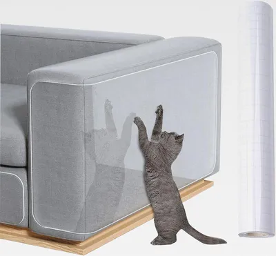 Produktbild von Couch Kratzschutz Für Katzen | Möbelschutz Gegen Katzenkratzer,Selbstklebende Schutzfolie Für Tierkrallen - Für Sofa Bett Tür Indoor Haustier