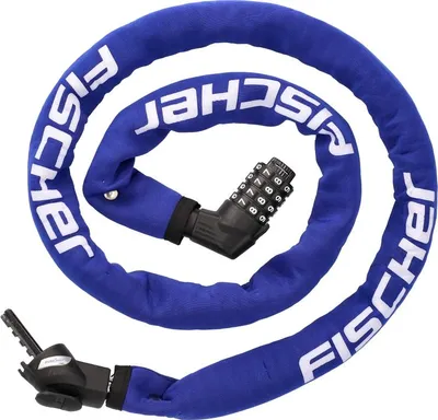 Produktbild von Kettenschloss Neopren 130cm 6mm Zahlen - blau Farbe: schwarz