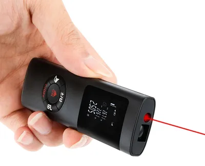 Produktbild von 131Ft Mini Digital Laser Distanzmesser LCD Hintergrundbeleuchtung Display M In Ft Flaeche und Volumen Pythagoreische Messung