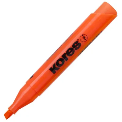 Obrázek produktu pro Kores zvýrazňovač kulatý silný oranžový