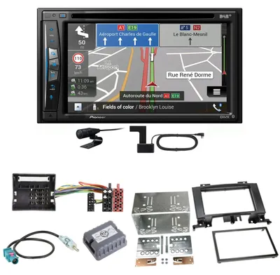 Produktbild von Pioneer AVIC-Z730DAB Navigation USB Einbauset für Mercedes Sprinter W906 Crafter
