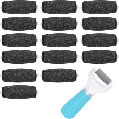 15 Ersatzrollen für exfolierende Fußpflege - Ergonomische Pediküre-Pads für Glätte und Pflege