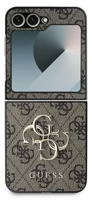 Produktbild von Guess, Schutzhülle für Samsung Galaxy Z Flip 6 mit elegantem 4G Muster, Braun
