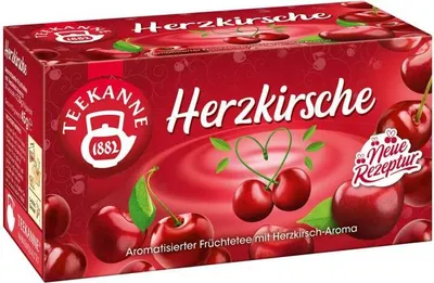 Produktbild von TEEKANNE Herzkirsche Tee 20 Portionen