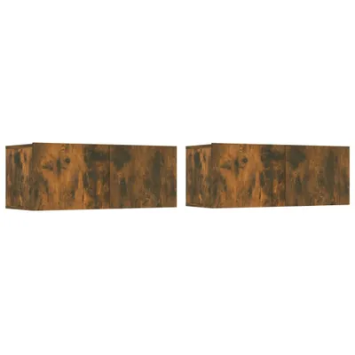 Immagine prodotto di Mobili TV 2 pz. Rovere fumé 80x30x30 cm materiale a base di legno