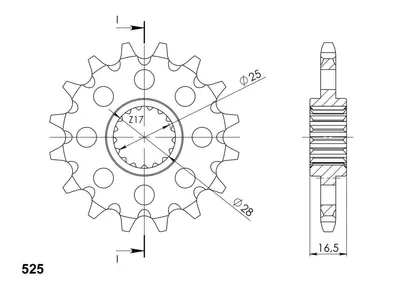 Produktbild von Ritzel Supersprox 525 - 15Z CST-1904:15