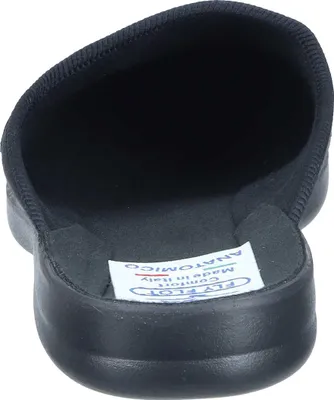 Produktbild von Fly Flot Herren Hausschuh Pantoffel anatomisches Fußbett Piumatech Sohle 220083, Größe:46 EU, Farbe:Schwarz