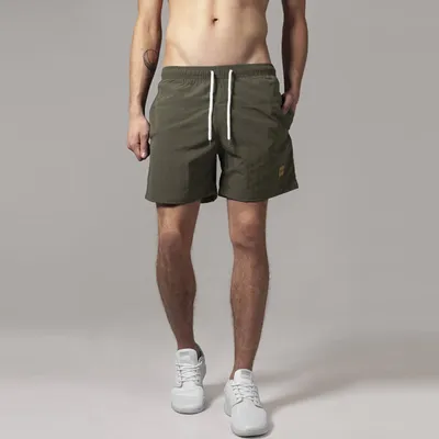 Zdjęcie produktu dla Męskie szorty kąpielowe Urban Classics Block oliwkowy/oliwkowy - 5XL