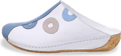 Produktbild von Gemini Damen Pantolette Leder Clog Sabot 336062-02, Größe:41 EU, Farbe:Weiß
