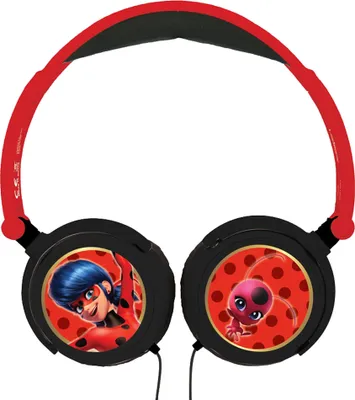 Obrázok produktu pre Lexibook Skladacie drôtové slúchadlá Miraculous: Čarovná Lienka a Čierny Kocúr