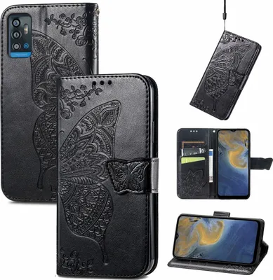 Zdjęcie produktu dla Pokrowiec König Design kompatybilny z ZTE Blade A71 z syntetycznej skóry - Etui na telefon komórkowy czarne