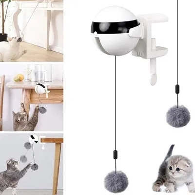 Produktbild von Elektrisches Katzenspielzeug Haustier Hebekugel Interaktives Teaser Spielzeug