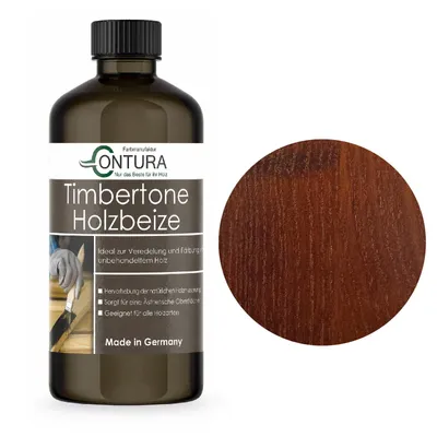 Produktbild von Contura Holzbeize 500ml Holzfarbe Tischler Positiv Beize Holz Farbe Wasserbeize Parkett - Palisander dunkel
