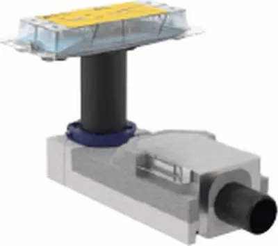 Produktbild von Geberit Rohbauset zu Geberit CleanLine Duschrinnen, für Estrichhöhe am Einlauf 65–90 mm, d=40mm, 154.152.00.1