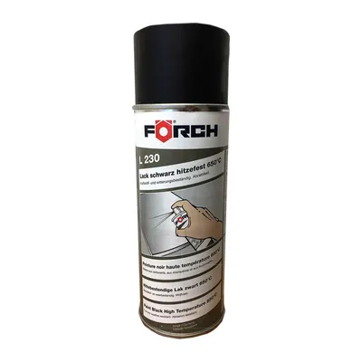 Produktbild von FÖRCH LACK Schwarz L230 Hitzefest 650°C - 0.4 Liter Schwarz