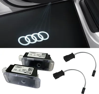 Obrázek produktu pro Originální Audi kroužky LED osvětlení dveří + adaptér pro mnoho Audi