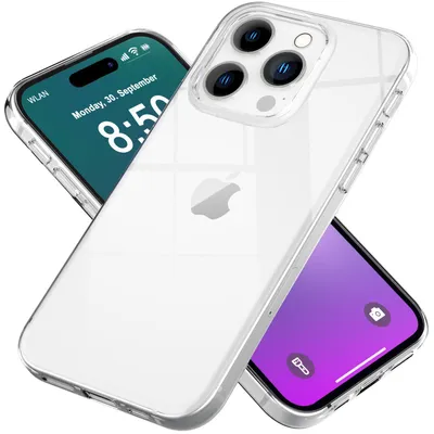 Produktbild von NALIA Hülle "GLAZE" für Apple iPhone 16 Pro Max - Klare TPU Schutzhülle, Anti-Gelb, Schlank & Leicht - Transparente Handyhülle