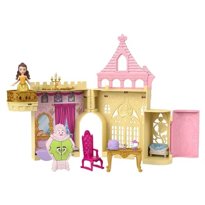 Immagine prodotto di Giocattolo della principessa Disney, castello impilabile di Belle, regali per bambini