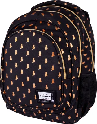 Produktbild von Golden Effect Golden Kitty 3 Fach Schulrucksack AB330 Head Astra