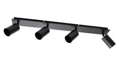 Produktbild von CASAYA Spotstrahler Fjell, 4 x 25 W, GU10, Metall, schwarz, 997325