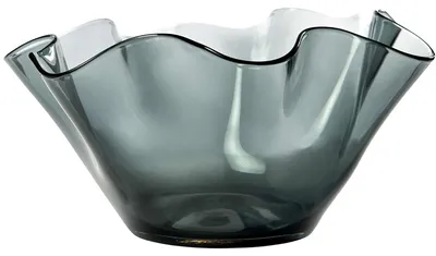 Produktbild von WAVE glass bowl - grau - 34x34x17cm - Glas