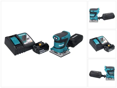 Obrázok produktu pre Makita DBO 482 RT1 akumulátorová excentrická brúska 18 V 112 x 102 mm + 1x akumulátor 5,0 Ah + nabíjačka