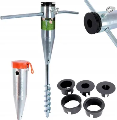 Obrázok produktu pre DMX PWS - Slnečník s púzdrom na zem, otočné púzdro, adaptér 26-55 mm, strieborný