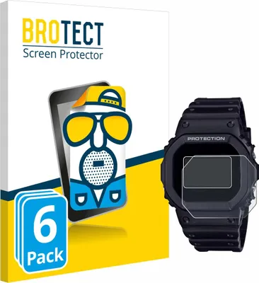 Produktbild von 6x BROTECT Schutzfolie für Casio G-Shock DW-5600RL-1 Displayschutz Displayschutzfolie Folie Matt Entspiegelungsfolie