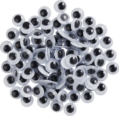 Produktbild von VBS Wackelaugen zum Aufkleben "Rund", 6 mm, 100 Stück