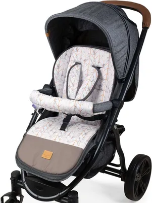 Produktbild von JUKKI Sitzauflage für Kinderwagen Doppelseitig Wasserdicht universal Kinderwagenauflage 3tlg [Marble]