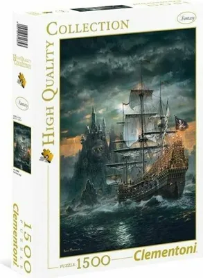 Produktbild von Clementoni 31682 Das Piratenschiff 1500 Teile Puzzle High Quality Collection