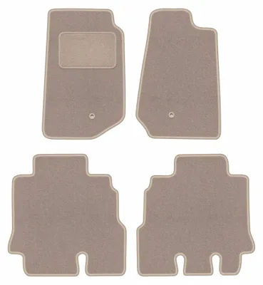 Imagen del producto de Alfombrillas de moqueta para Jeep Wrangler III JK 2006-2017 (todoterreno) – juego de 4 piezas, beige, a medida – Wielganizator LUX