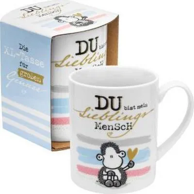 Produktbild von Sheepworld 46943 XL-Tasse Motiv Mensch, Porzellan, 60 cl