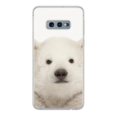 Produktbild von MuchoWow® Handyhülle Schutzhülle Hülle für Samsung Galaxy S10e Eisbär - Tiere - Weiß - Kinder - Jungen - Mädchen Silikon Softcase Handy Hülle - Handy