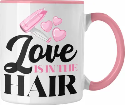 Produktbild von Trendation - Friseurin Tasse Geschenk Zubehör Geschenkidee Friseursaloneröffnung Frisörin Tassen Kaffeetasse Spruch Friseur (Rosa)