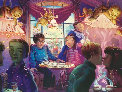 Obrázok produktu pre New York Puzzle Company – Puzzle Harry Potter: Čajovňa Madam Puddifootovej – 500 dielov