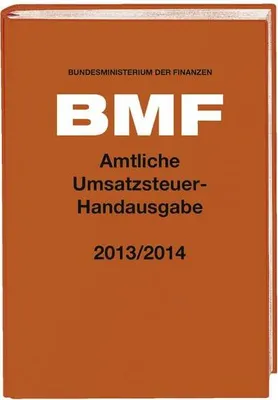 Produktbild von Amtliche Umsatzsteuer-Handausgabe 2013/2014