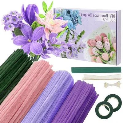 Immagine prodotto di Spazzole colorate in ciniglia per progetti creativi di bricolage, pennarelli decorativi e scovolini