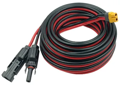 Immagine prodotto di Adattatore solare XT60 per cavo solare, cavo solare da 10 AWG, lunghezza 7,62 metri