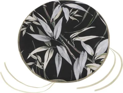 Immagine prodotto di Cuscino di seduta EMA rotondo liscio - diametro 40 cm - Nero,Grigio