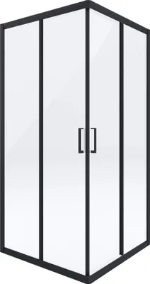 Produktbild von Deante | Duschkabine Funkia - Schwarz - 185 x 90 x 90 Cm - Quadratisch - Transparent