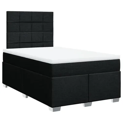 Produktbild von Boxspringbett mit Matratze Schwarz 120x200 cm Stoff