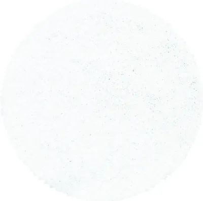 Imagen del producto de Alfombra para sala de estar, pelo alto, blanca, redonda, de un solo color