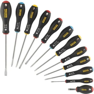 Immagine prodotto di Set di cacciaviti, Stanley Fatmax FMHT65426-0, 12 pezzi, per elettricisti e meccanici, Phillips, Pozidriv